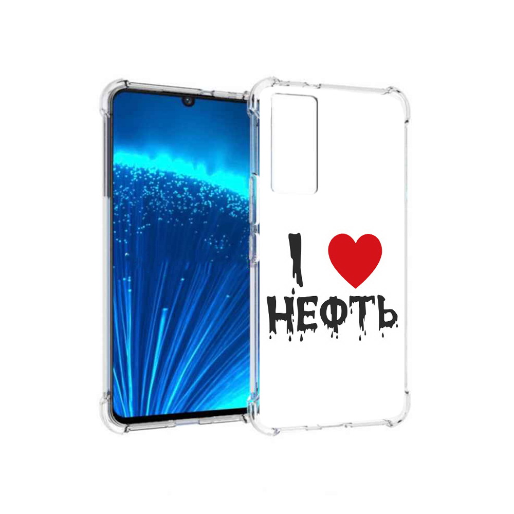 

Чехол MyPads Tocco для Vivo V21E нефть (PT226954.394.522), Прозрачный, Tocco