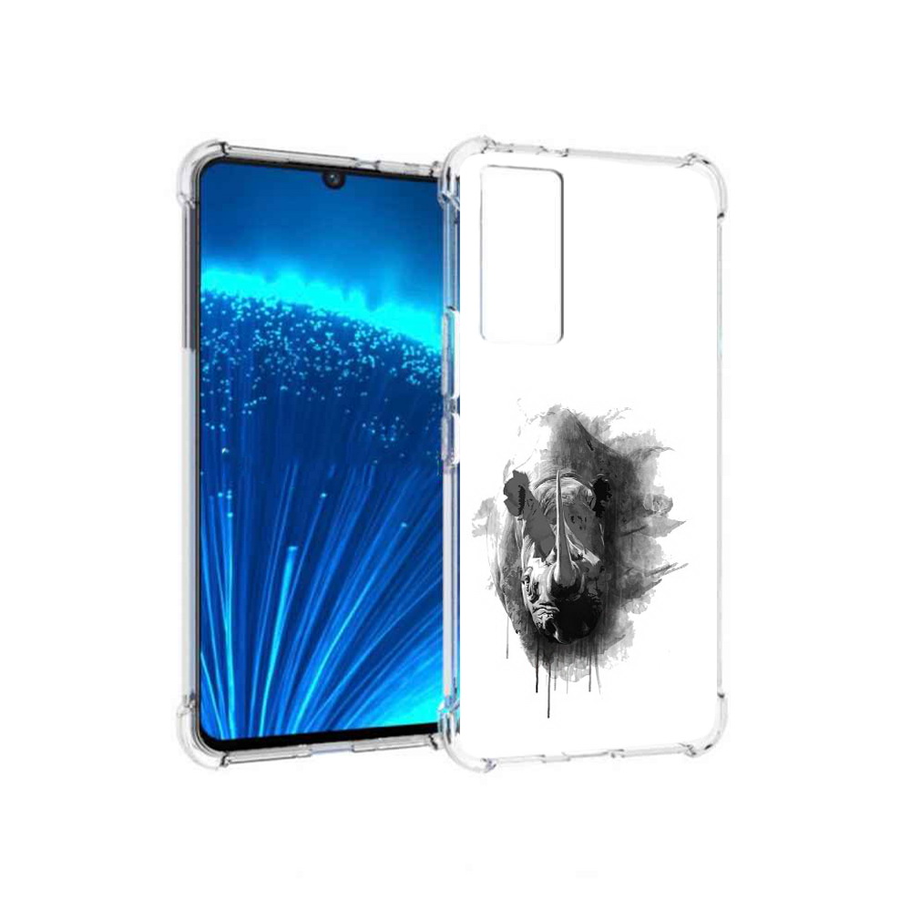 

Чехол MyPads Tocco для Vivo V21E носорог (PT226954.394.523), Прозрачный, Tocco