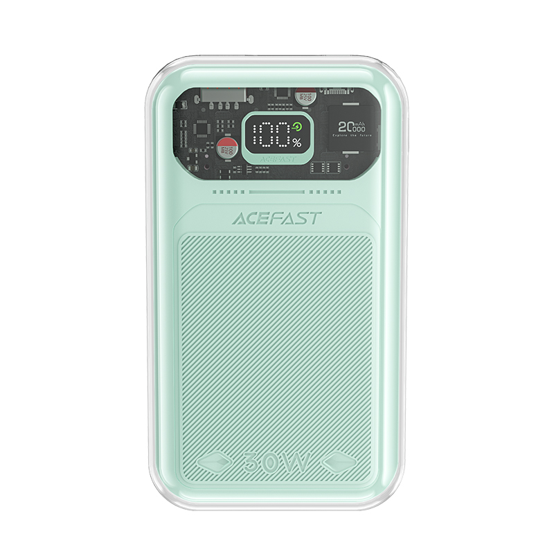 

Внешний аккумулятор Acefast M2-20000 с функцией быстрой зарядки 30W, зеленый, M2-20000