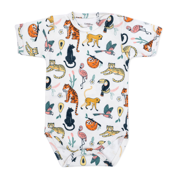 

Боди детское Forest kids Shortbody, белый, 74, Shortbody