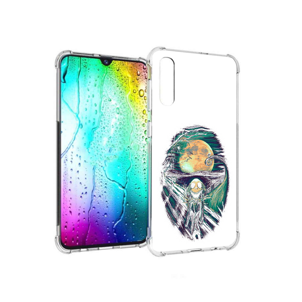 

Чехол MyPads Tocco для Samsung Galaxy A30s зубастое существо абстракция (PT226907.519.370), Прозрачный, Tocco