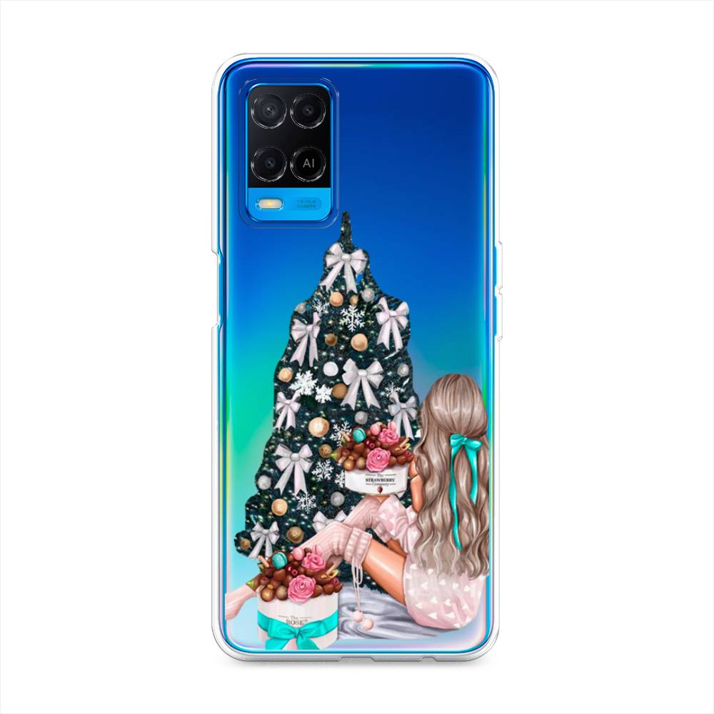 

Чехол для Oppo A54 "New Year", Зеленый;бежевый;голубой, 256150-5