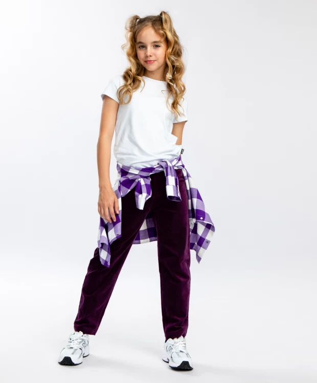

Брюки детские Button Blue 223BBGJC63013100, фиолетовый, 146, 223BBGJC63013100