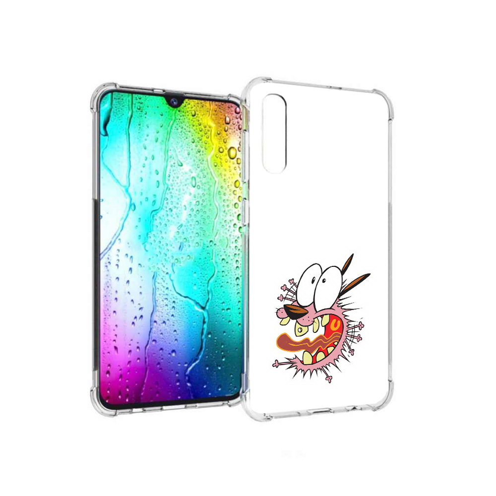 

Чехол MyPads Tocco для Samsung Galaxy A30s испуганный бобик (PT226907.519.381), Прозрачный, Tocco