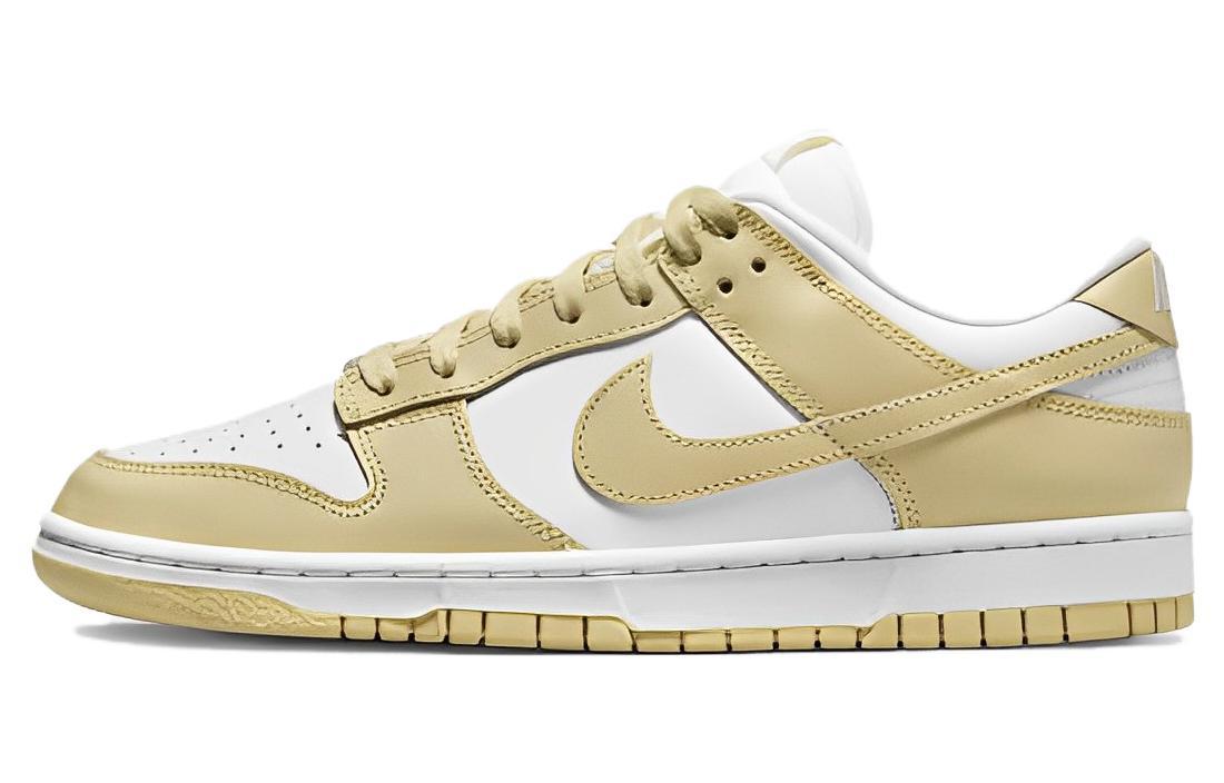 

Кеды унисекс Nike Dunk Low Team Gold бежевые 40.5 EU, Бежевый, Dunk Low Team Gold