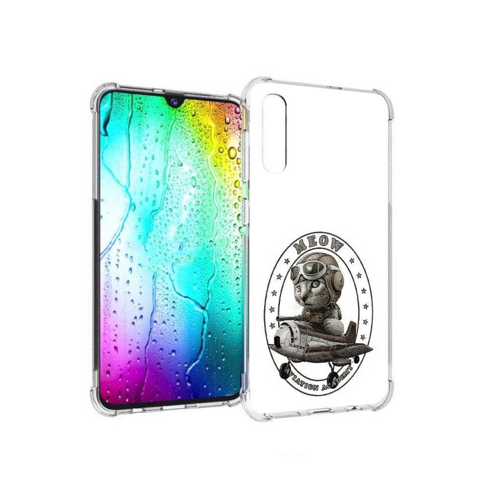 

Чехол MyPads Tocco для Samsung Galaxy A30s кот в самолете (PT226907.519.395), Прозрачный, Tocco