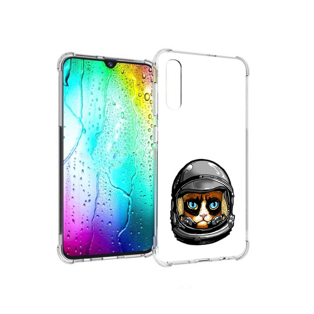 

Чехол MyPads Tocco для Samsung Galaxy A30s кот космонавт (PT226907.519.400), Прозрачный, Tocco