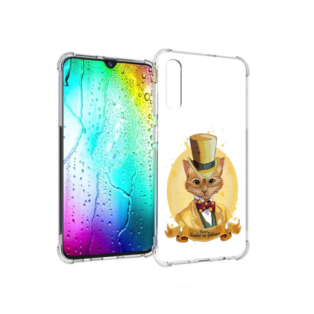 

Чехол MyPads Tocco для Samsung Galaxy A30s кот юрист (PT226907.519.401), Прозрачный, Tocco