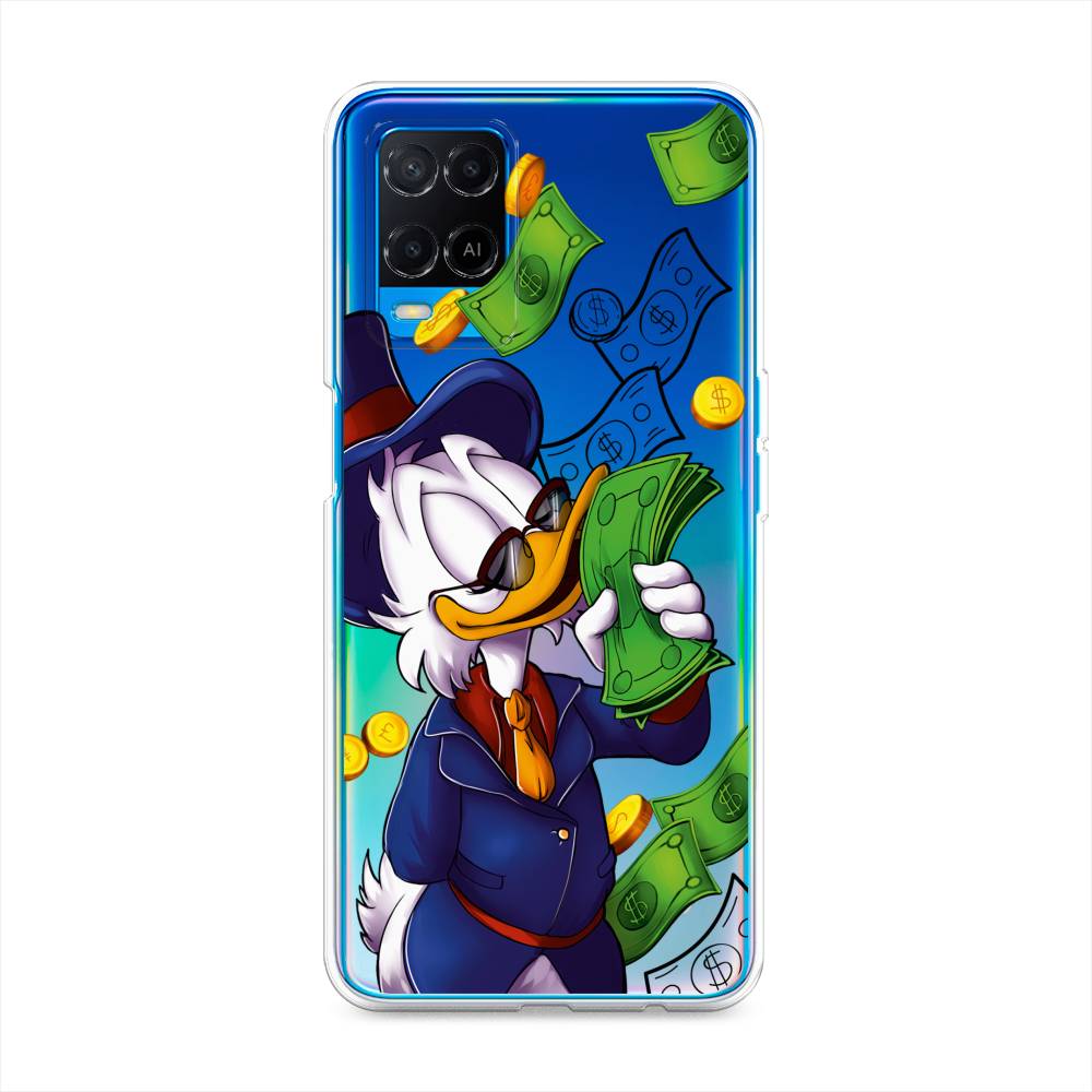 

Чехол на Oppo A54 "Scrooge McDuck with Money", Синий;зеленый;белый, 256150-6