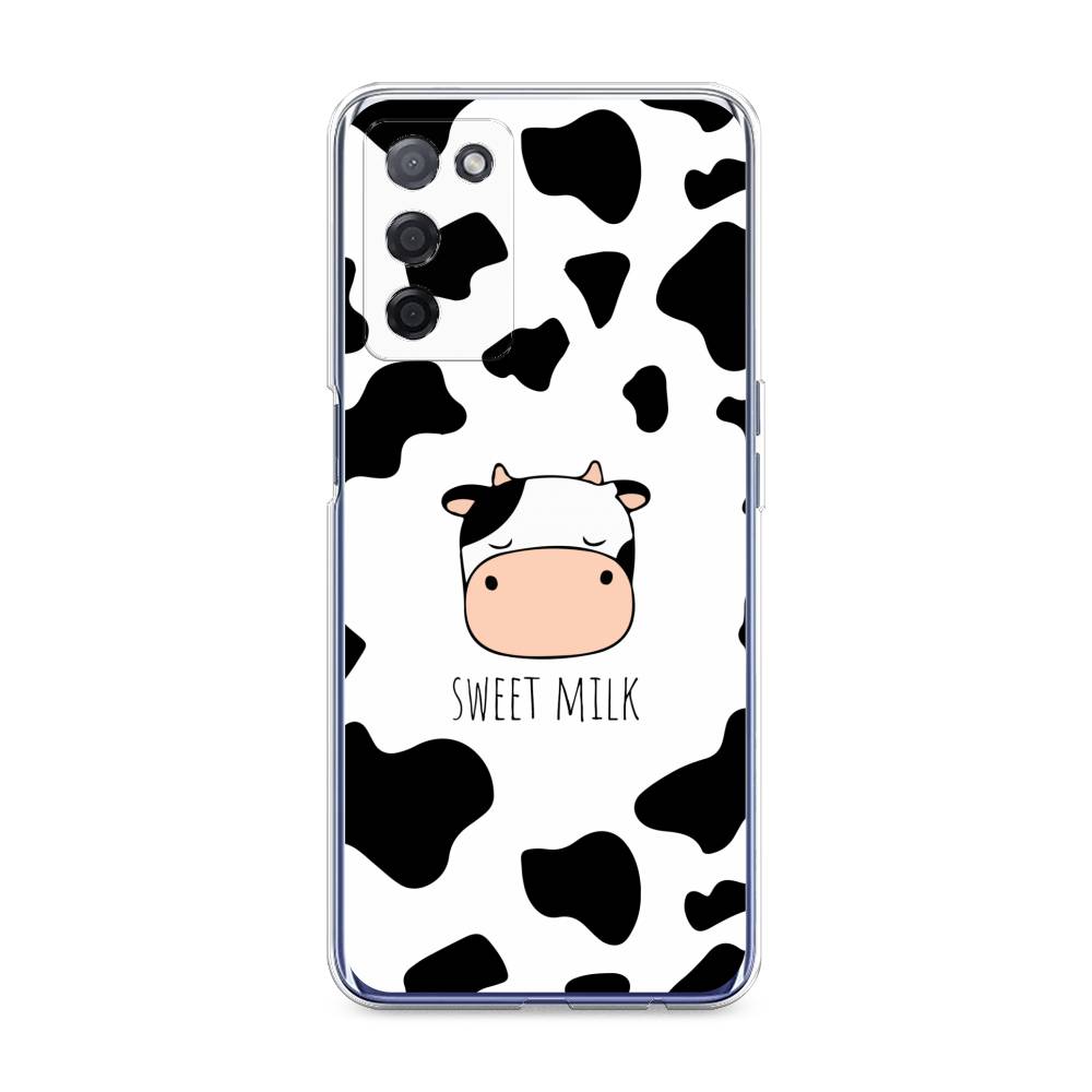 

Чехол на Oppo A55 5G "Sweet milk", Розовый;белый;черный, 256250-1