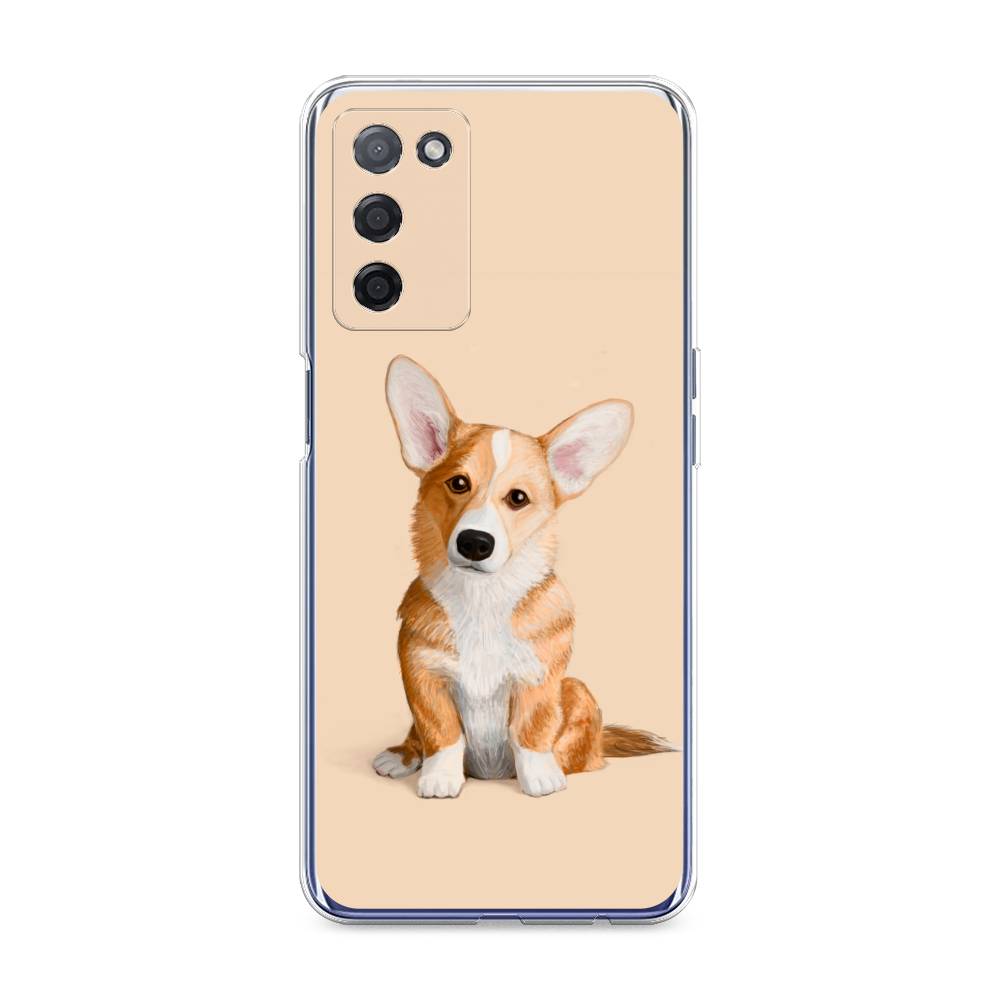 

Чехол на Oppo A55 5G "Грустный Корги", Коричневый;бежевый, 256250-1