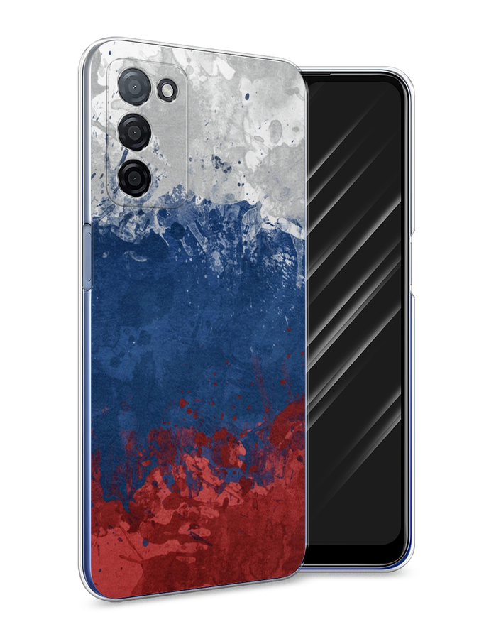 

Чехол Awog на Oppo A55s 5G "Флаг России неровный", Разноцветный, 2510150-5