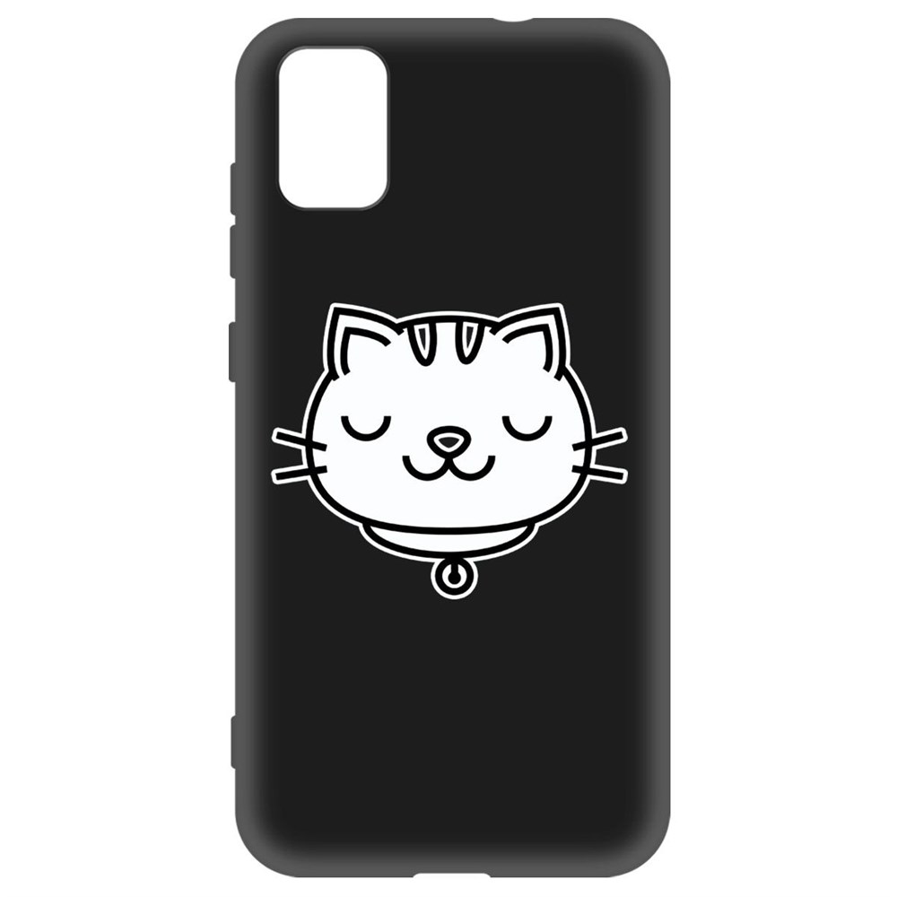 

Чехол-накладка Krutoff Soft Case Черно-белая кошка для ZTE Blade A31 черный