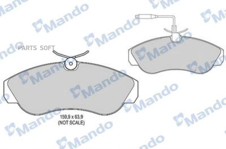 

Mando Колодки Тормозные Peugeot Boxer Передние (4Шт.) Mando