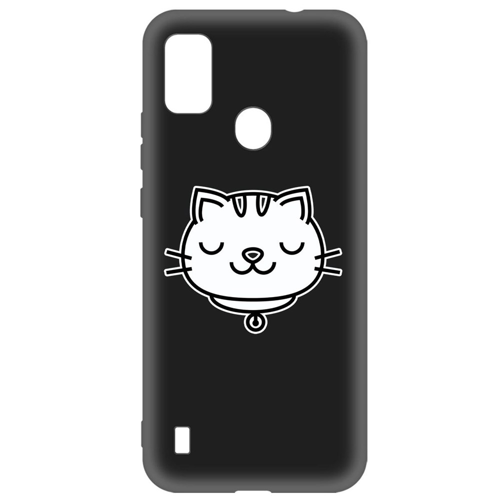 

Чехол-накладка Krutoff Soft Case Черно-белая кошка для ZTE Blade A51 черный