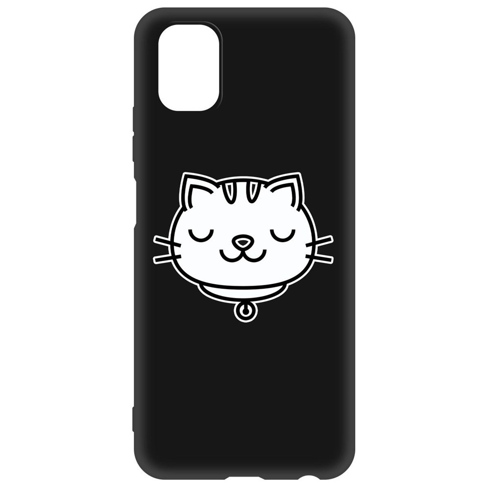 

Чехол-накладка Krutoff Soft Case Черно-белая кошка для ZTE Blade V2020 Smart черный