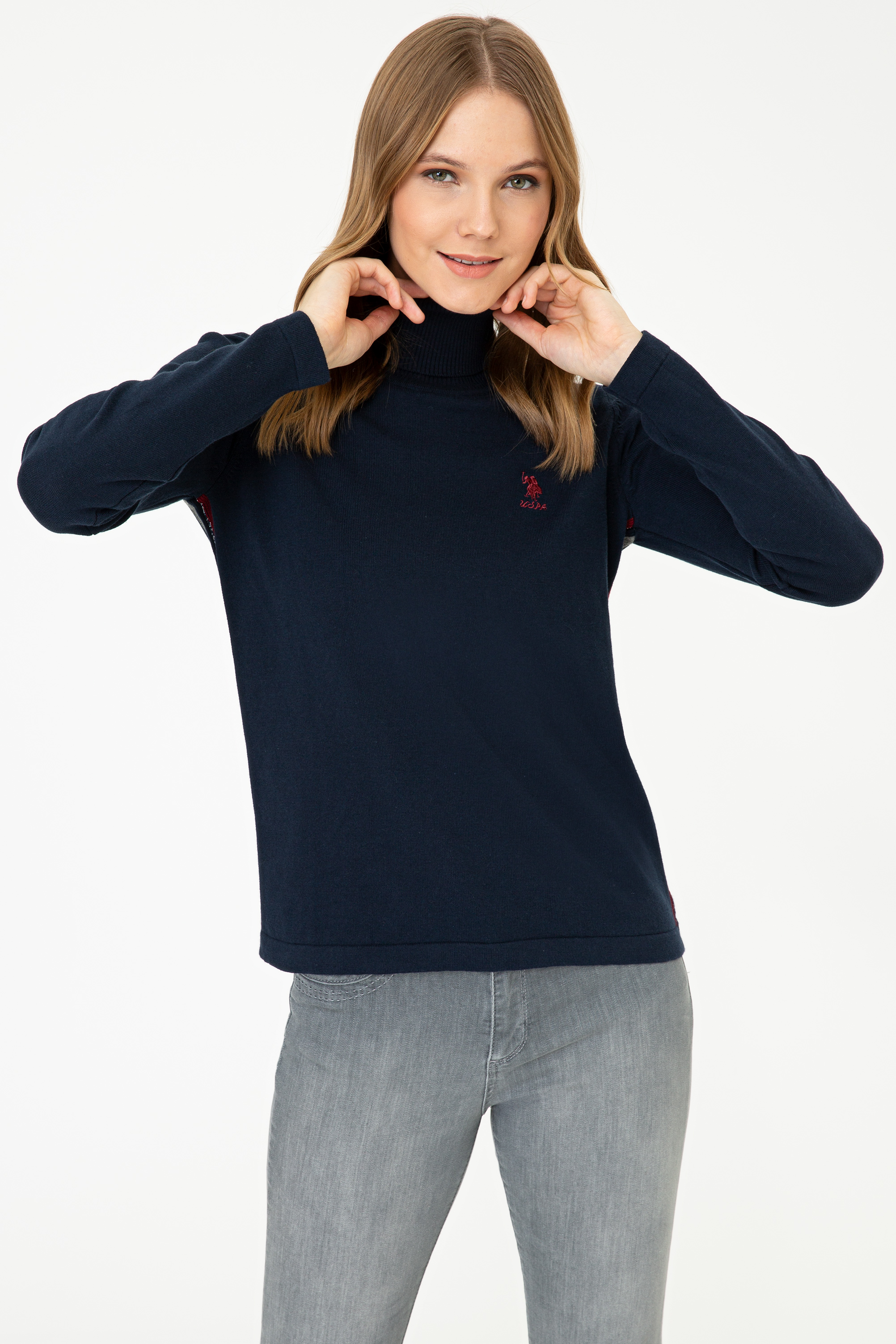 

Водолазка женская U.S. POLO Assn. G082GL0TK0ZAS синяя M, G082GL0TK0ZAS