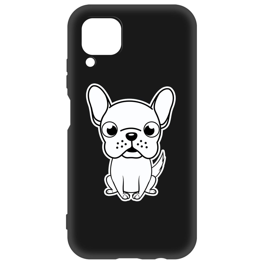 

Чехол-накладка Krutoff Soft Case Черно-белый щенок для Huawei P40 Lite черный