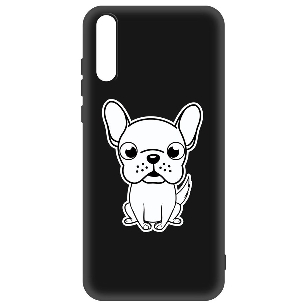 

Чехол-накладка Krutoff Soft Case Черно-белый щенок для Huawei Y8p/ Honor 30i черный