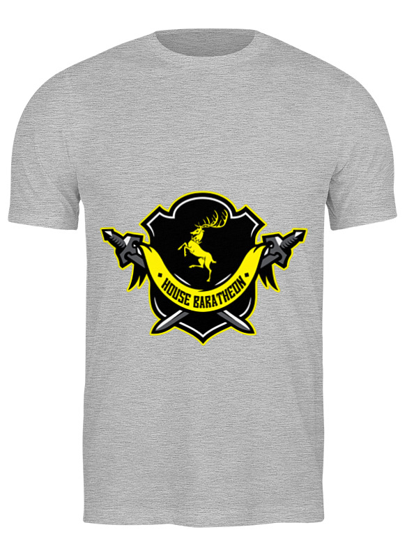 

Футболка мужская Printio House baratheon серая S, House baratheon