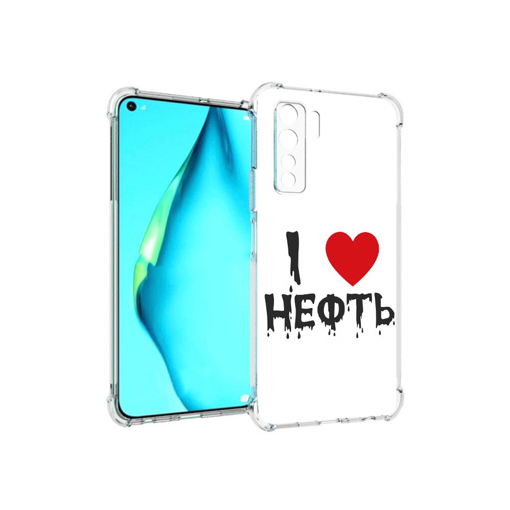 Чехол MyPads Tocco для Huawei Nova 7 SE нефть