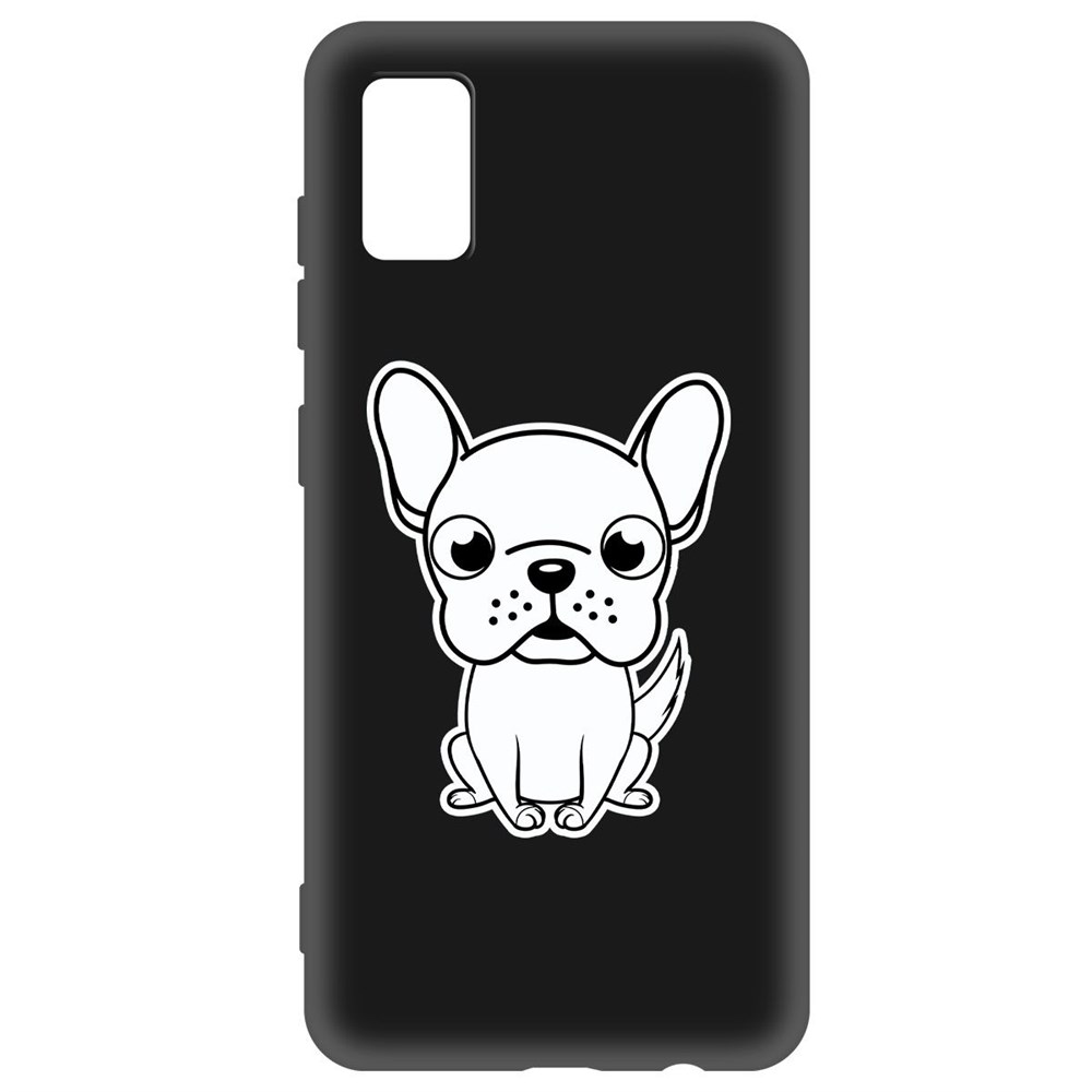 

Чехол-накладка Krutoff Soft Case Черно-белый щенок для Samsung Galaxy A41 (A415) черный