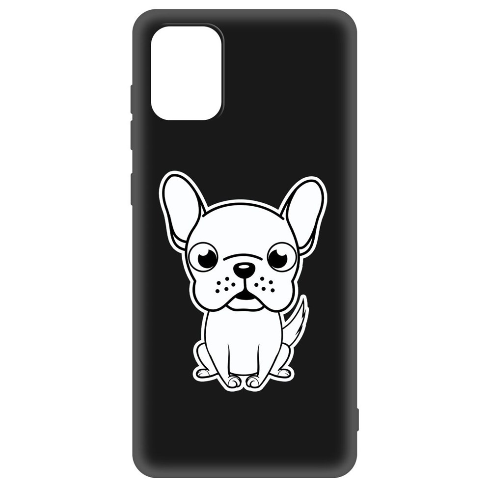

Чехол-накладка Krutoff Soft Case Черно-белый щенок для Samsung Galaxy A71 (A715) черный