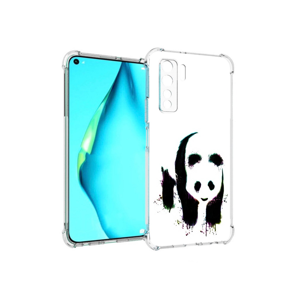 

Чехол MyPads Tocco для Huawei Nova 7 SE панда в акварели, Прозрачный, Tocco
