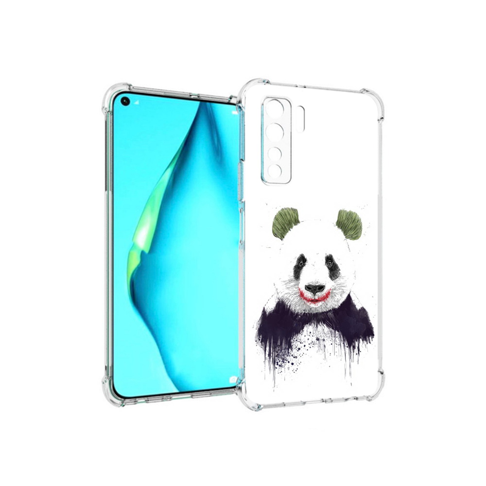 

Чехол MyPads Tocco для Huawei Nova 7 SE панда джокер, Прозрачный, Tocco