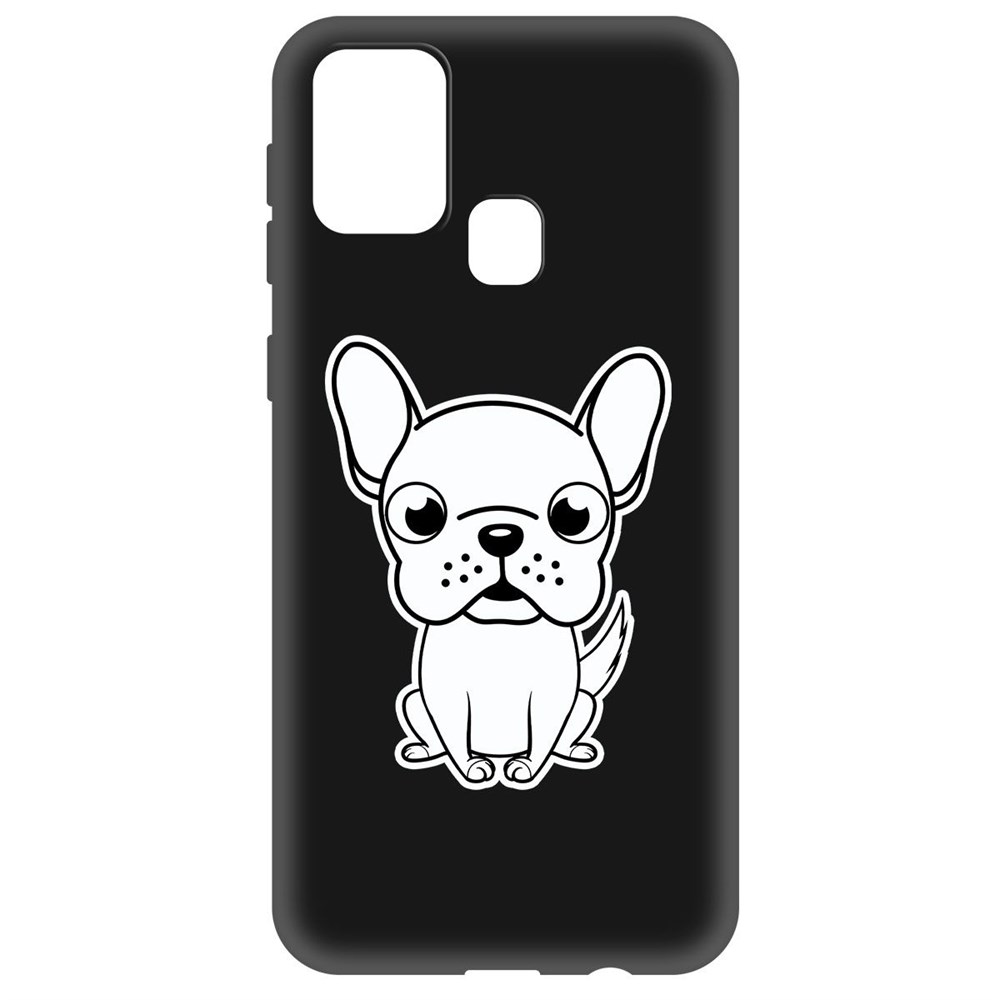 

Чехол-накладка Krutoff Soft Case Черно-белый щенок для Samsung Galaxy M31 (M315) черный