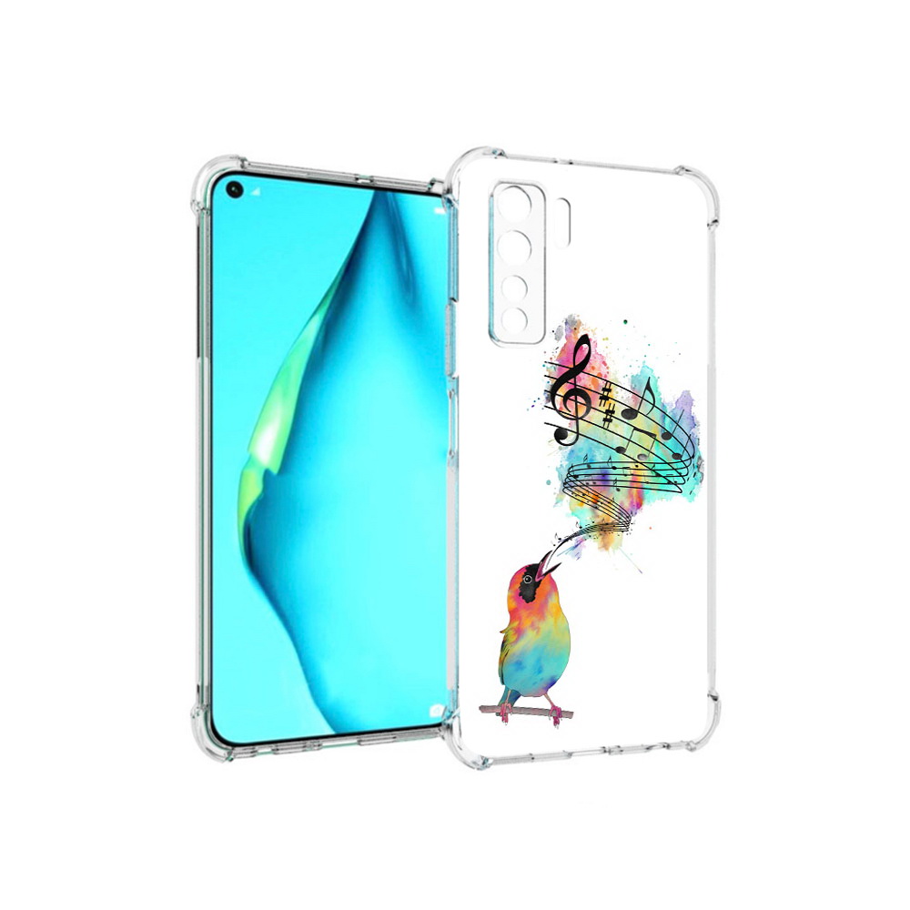 Чехол MyPads Tocco для Huawei Nova 7 SE певчая птичка