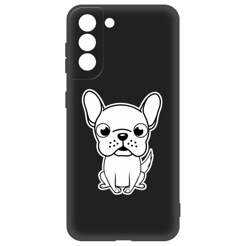 

Чехол-накладка Krutoff Soft Case Черно-белый щенок для Samsung Galaxy S21 (G991) черный