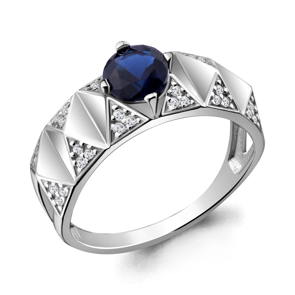 

Кольцо из серебра р. 19 AQUAMARINE 64820Б_925_р, 64820Б_925_р