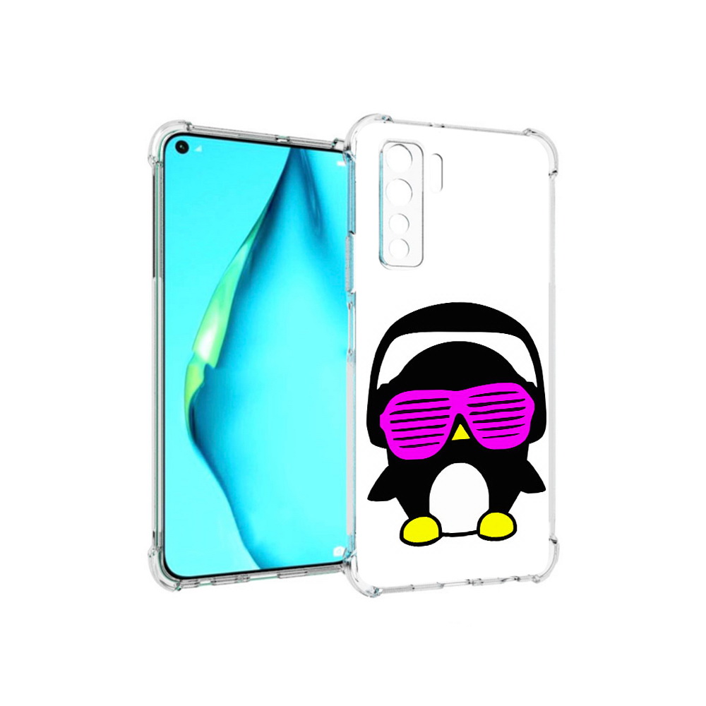 Чехол MyPads Tocco для Huawei Nova 7 SE пингвин