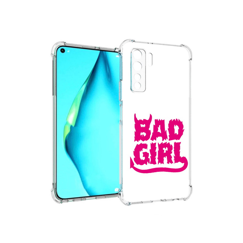 

Чехол MyPads Tocco для Huawei Nova 7 SE плохая девочка, Прозрачный, Tocco