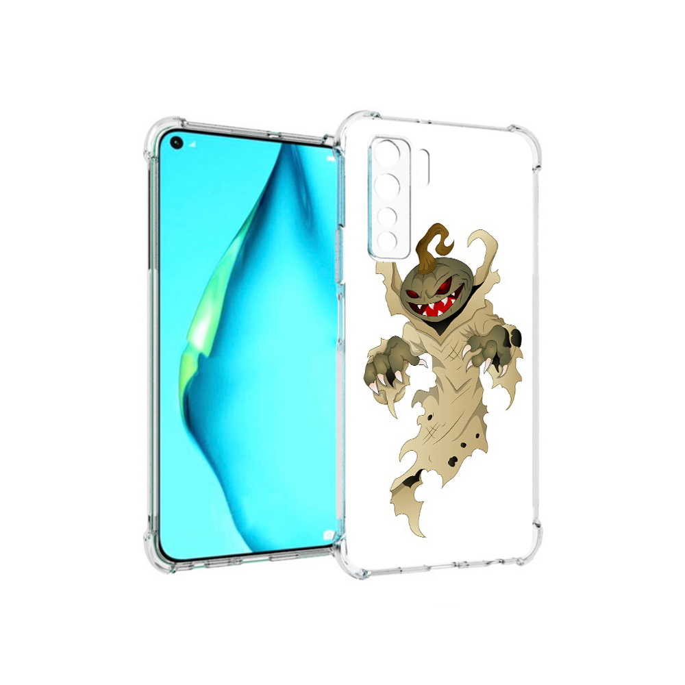 

Чехол MyPads Tocco для Huawei Nova 7 SE призрак хэллоуина, Прозрачный, Tocco
