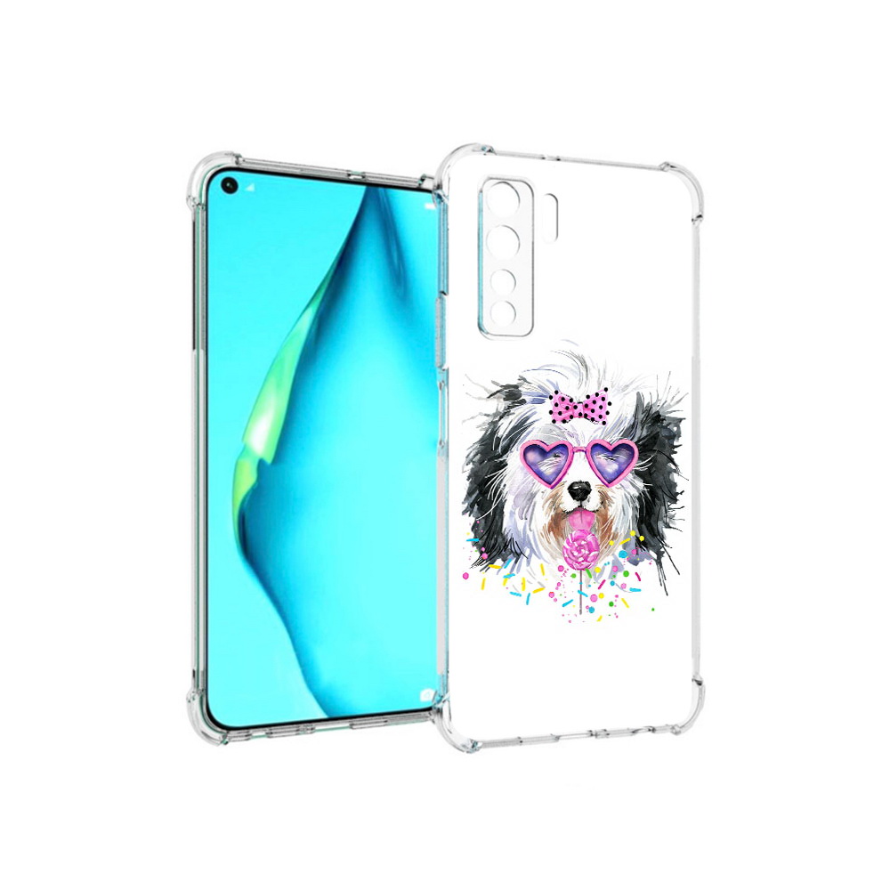 

Чехол MyPads Tocco для Huawei Nova 7 SE пушистик, Прозрачный, Tocco