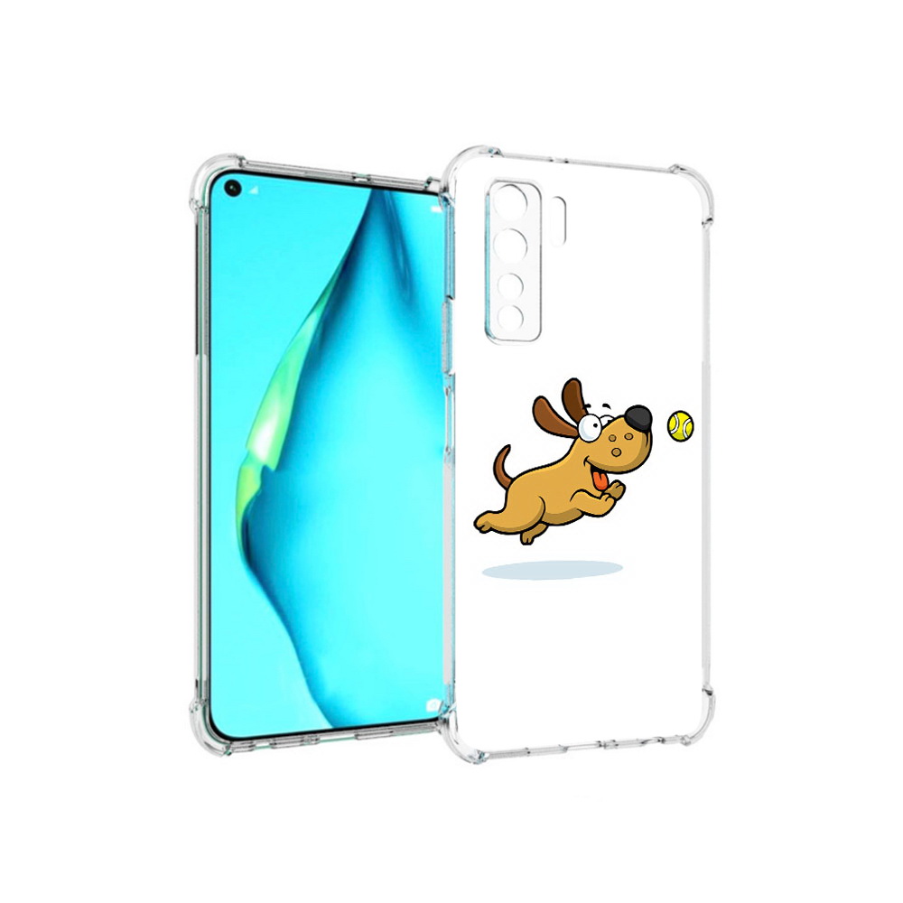 

Чехол MyPads Tocco для Huawei Nova 7 SE пёсик, Прозрачный, Tocco