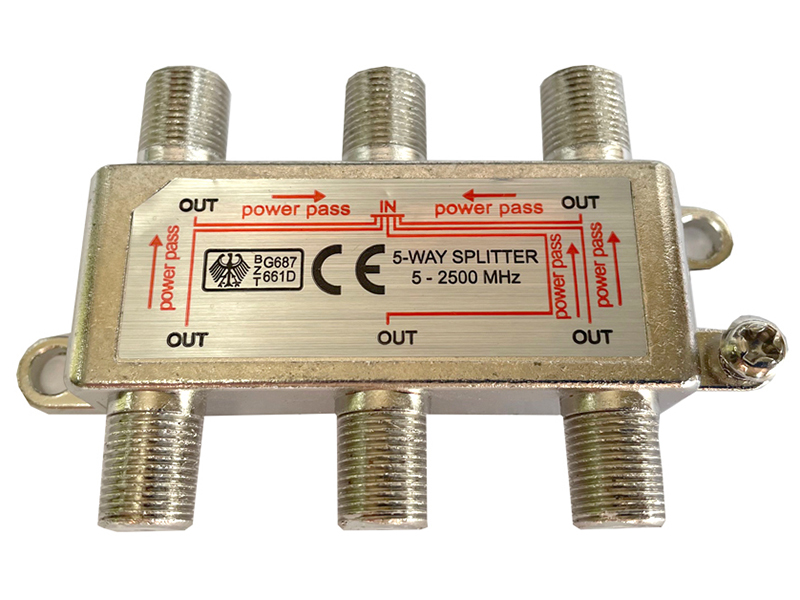 фото Сплиттер ripo на 5 направления под f-разъемы 5-2500mhz 005-400133