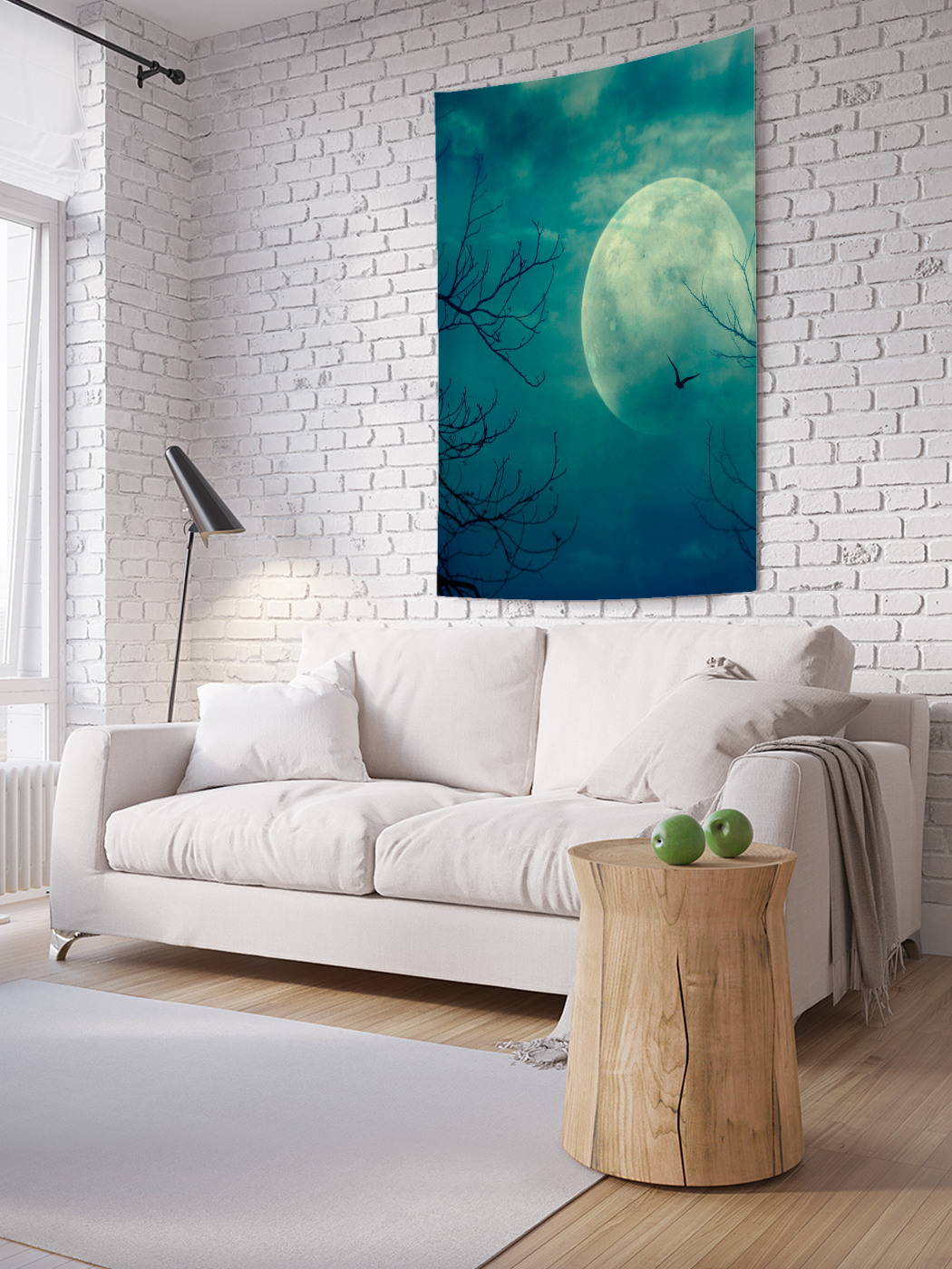 

Вертикальное фотопанно на стену JoyArty Лунная ночь 150x200 см, Лунная ночь