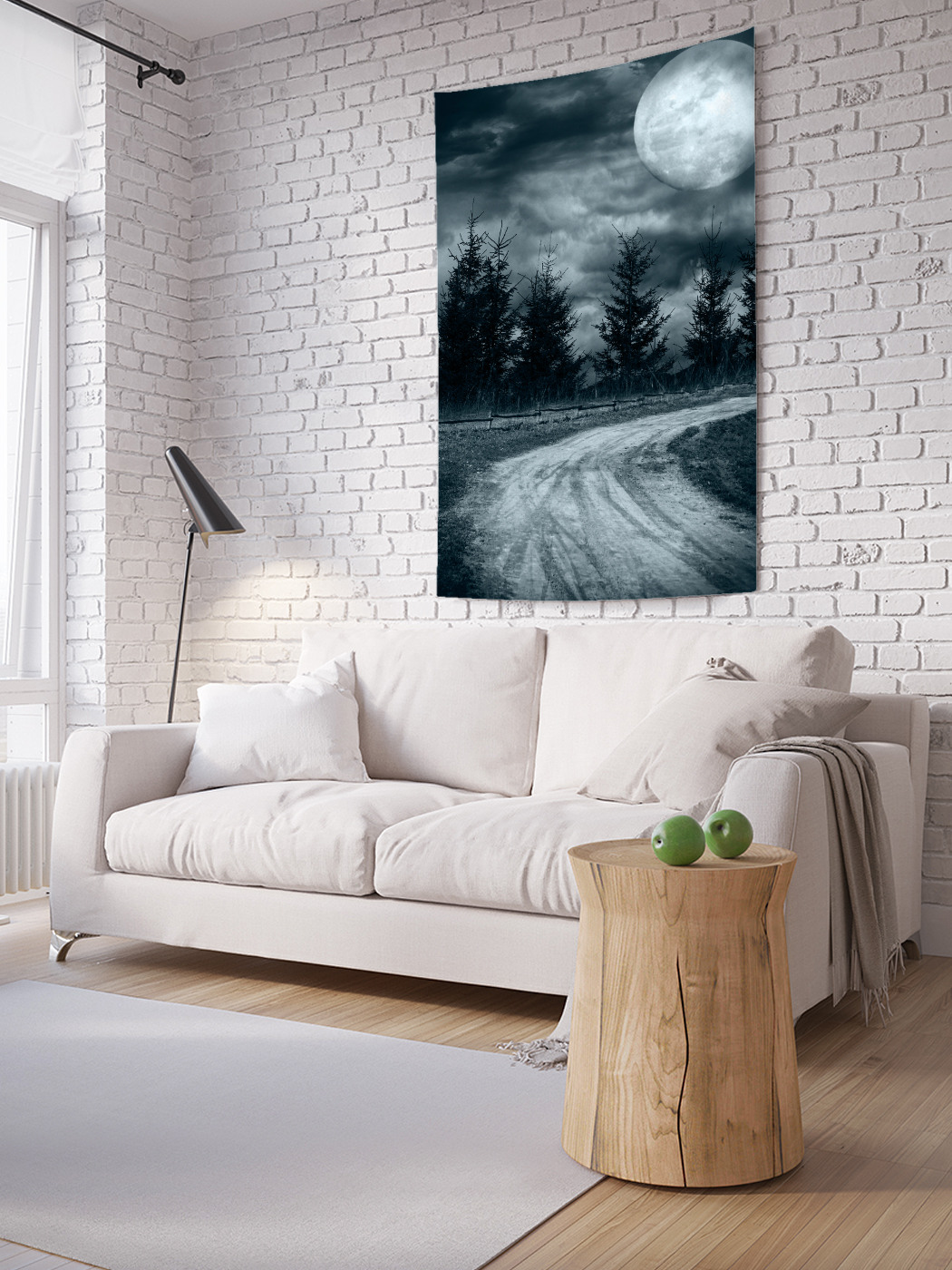 

Вертикальное фотопанно на стену JoyArty Полная луна 150x200 см, Полная луна