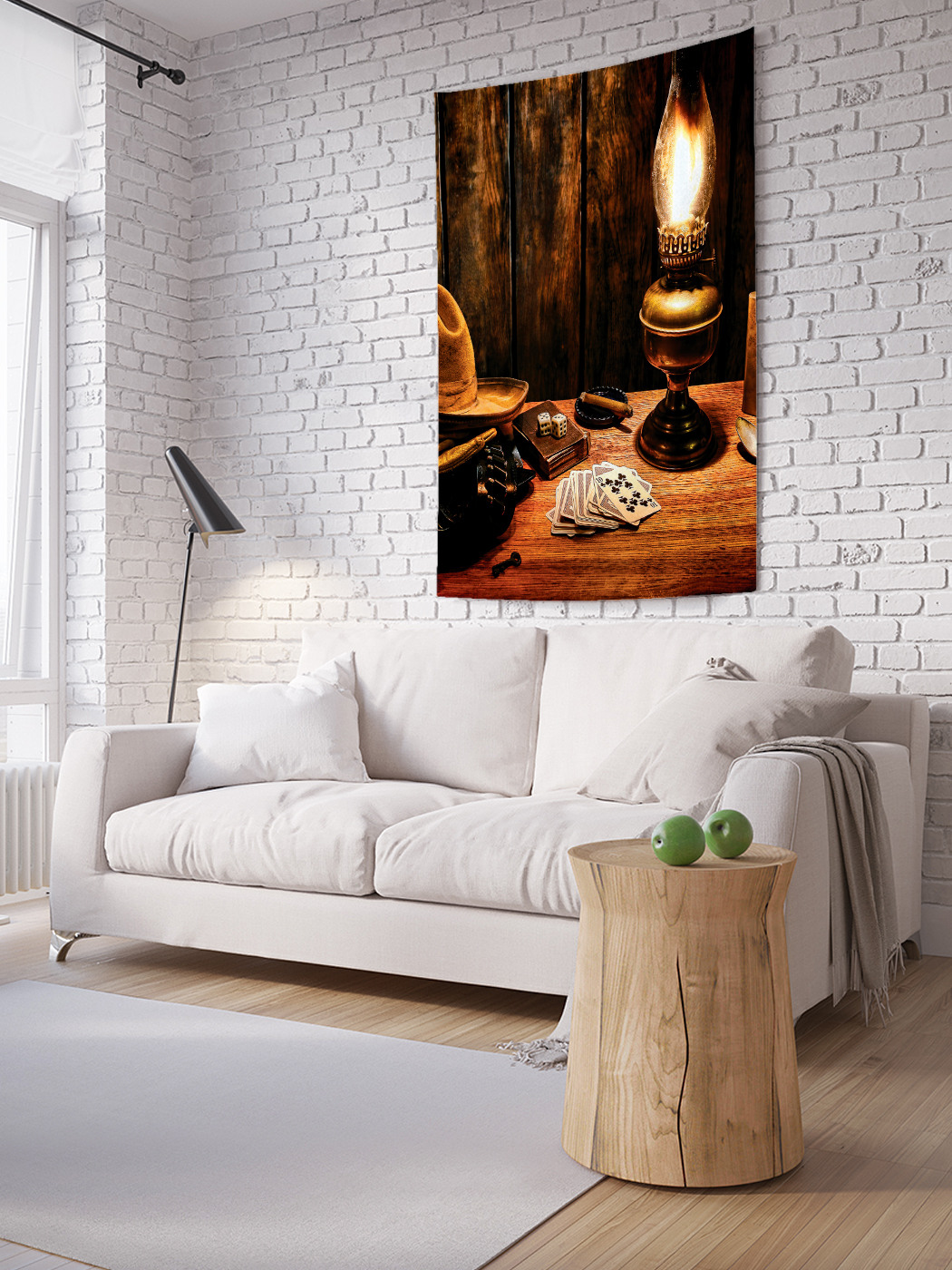 

Вертикальное фотопанно на стену JoyArty Игра в карты с ковбоем 150x200 см, Игра в карты с ковбоем