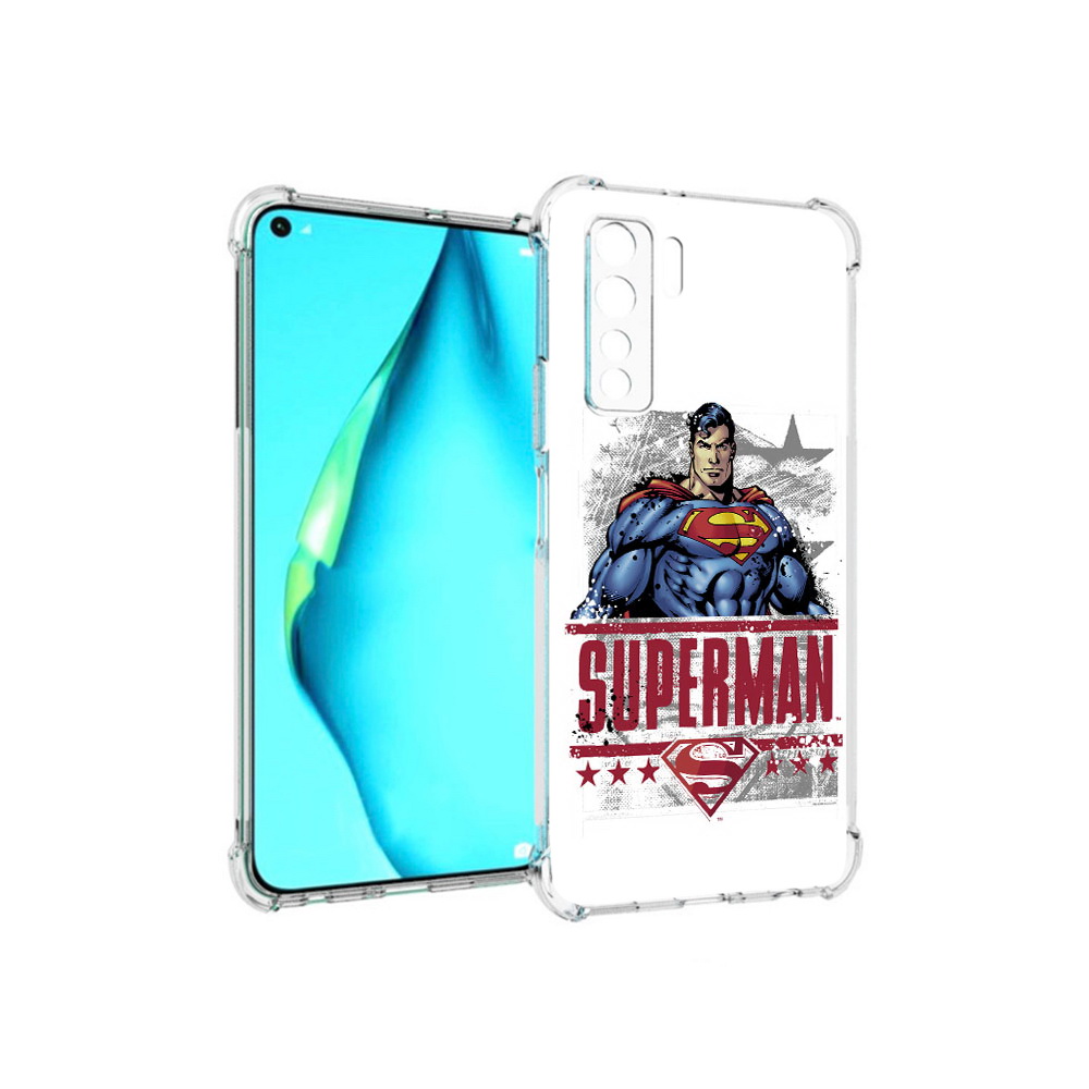 

Чехол MyPads Tocco для Huawei Nova 7 SE рисунок супермен, Прозрачный, Tocco