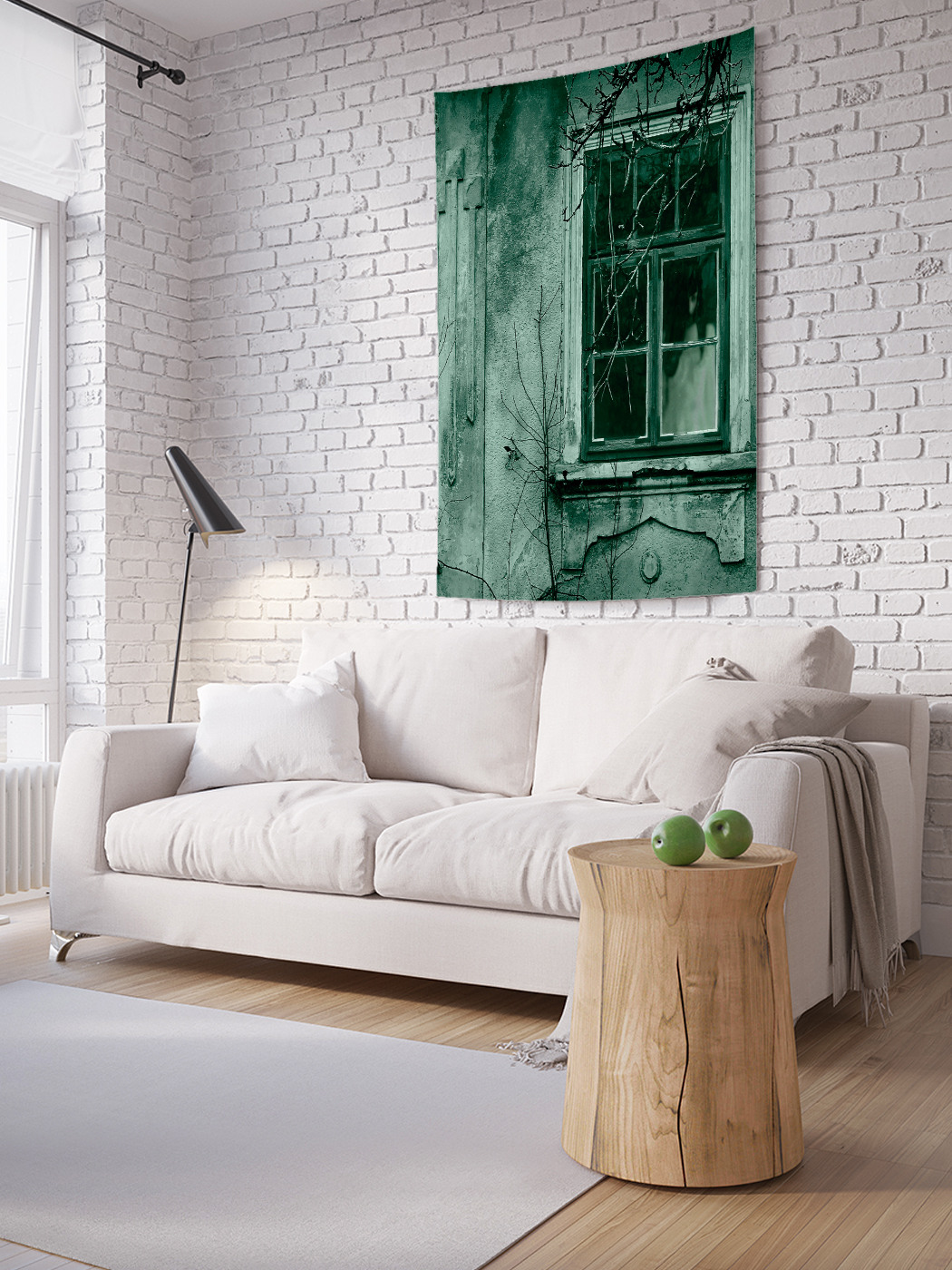 

Вертикальное фотопанно на стену JoyArty Зеленое окно 150x200 см, Зеленое окно