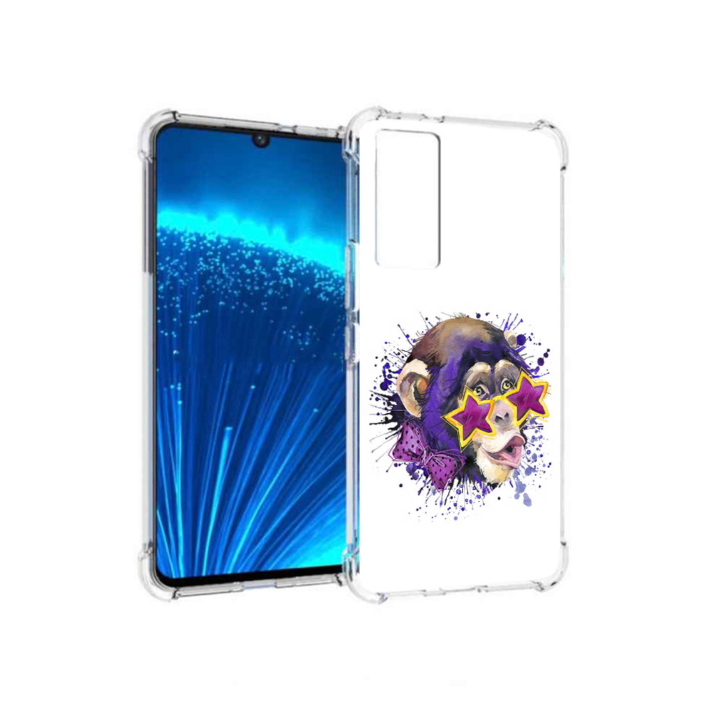

Чехол MyPads Tocco для Vivo V21E обезьяна в очках (PT226954.394.524), Прозрачный, Tocco