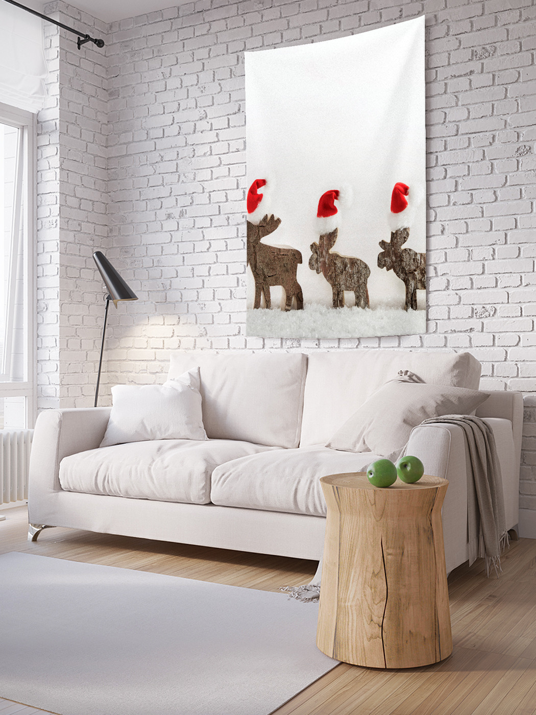 

Вертикальное фотопанно на стену JoyArty Рождественские олени 150x200 см, Рождественские олени