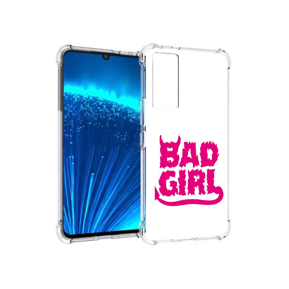 

Чехол MyPads Tocco для Vivo V21E плохая девочка (PT226954.394.545), Прозрачный, Tocco