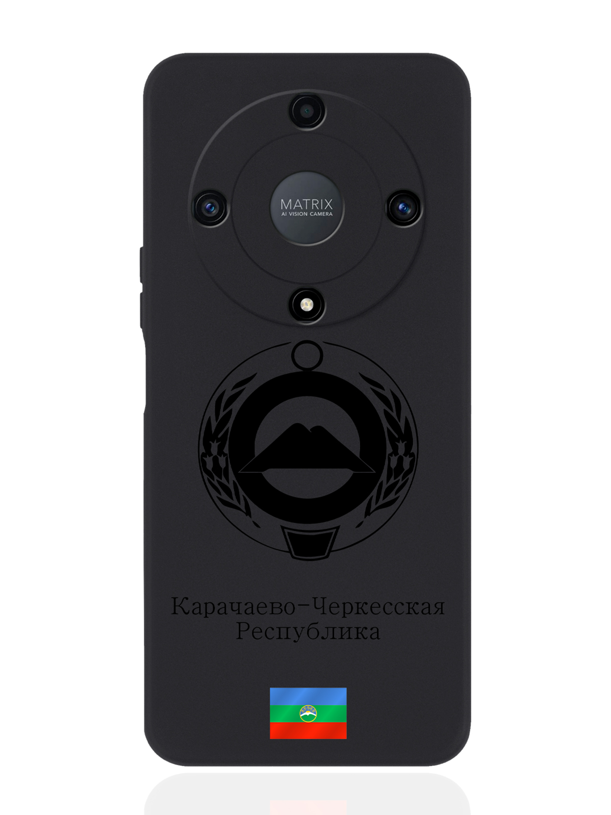 

Чехол SignumCase для Honor X9a Черный лаковый Герб Карачаево-Черкесской Республики черный