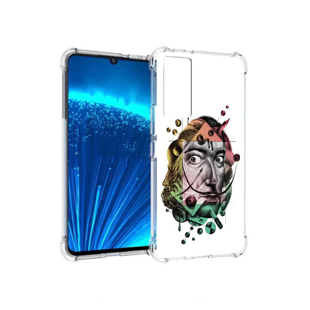 

Чехол MyPads Tocco для Vivo V21E разноцветное лицо абстракция (PT226954.394.570), Прозрачный, Tocco