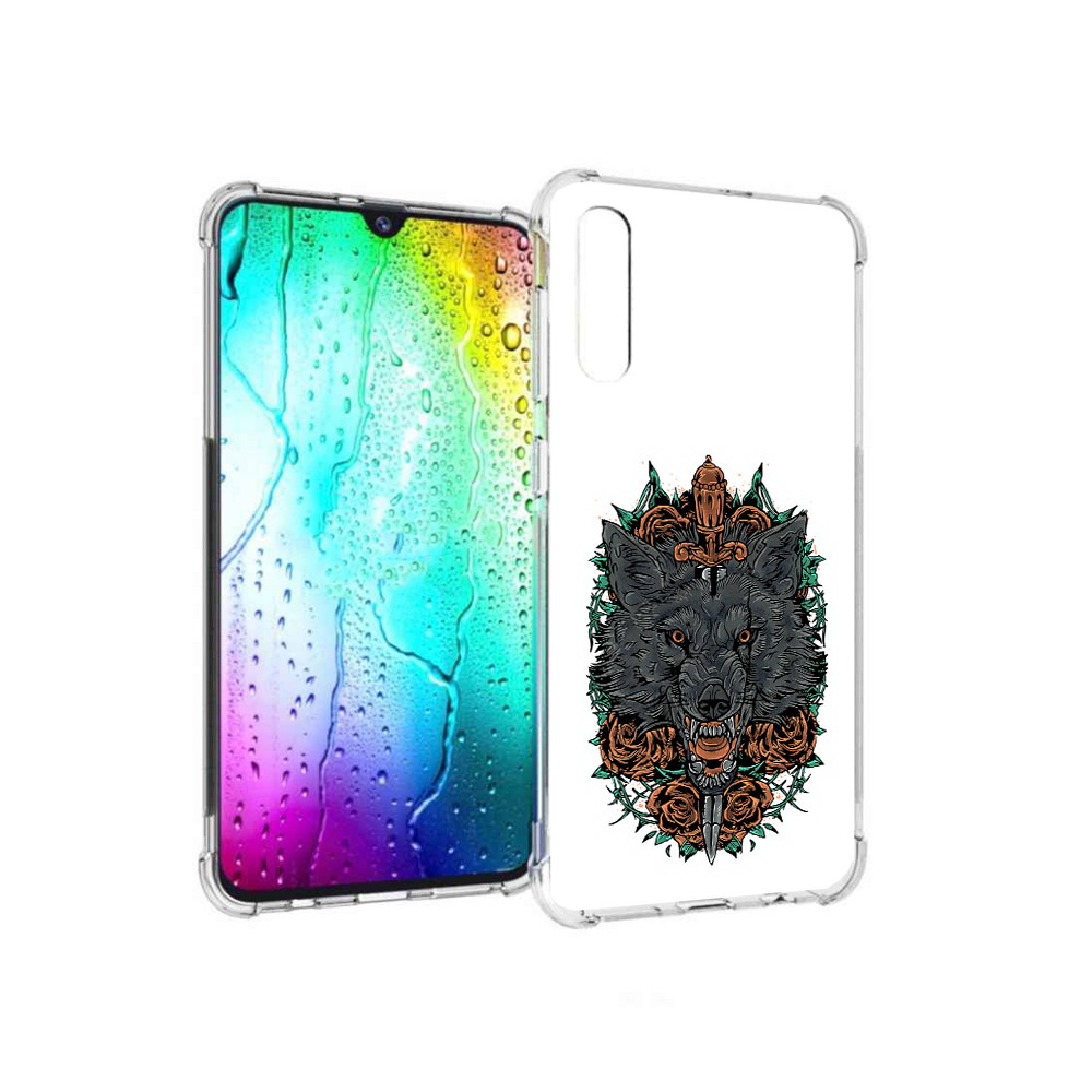 

Чехол MyPads Tocco для Samsung Galaxy A30s красивый злой волк (PT226907.519.409), Прозрачный, Tocco